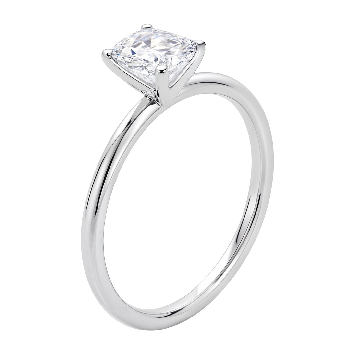 1.50Ct Emerald Lab Grown IGI G/VS1 Diamond Ring in Sterling Silver
